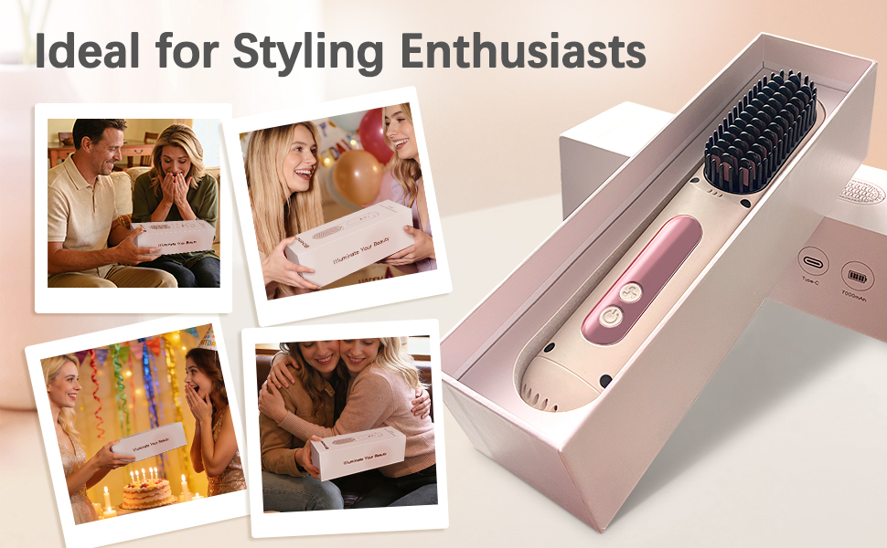 hair straightener brush