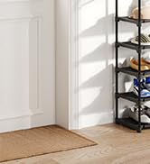 iabifo Coat Shoe Rack Space-Saving Entryway Organizer, Hall Trees with Shoe Storage, Multifunctio...