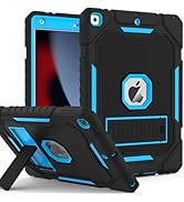 ZoneFoker Case for iPad 9th/8th/7th Generation 2021/2020/2019(10.2 inch), Heavy Duty Military Gra...
