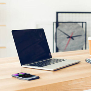 wireless charger under desk