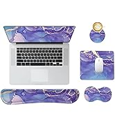 DINKY Keyboard Wrist Rest Pad, 4 in 1 Mouse Pads with Wrist Support Set Ergonomic, Memory Foam Mo...