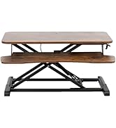 VIVO 32 inch Desk Converter, K Series, Height Adjustable Sit to Stand Riser, Dual Monitor and Lap...