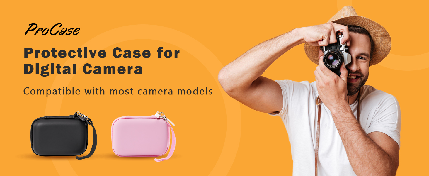 ProCase Hard Shell Digital Camera Case for Canon G7X Mark III Mark II, Sony Cybershot