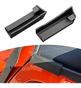 Arwrilt 2 PCS Car Hardtop Rain Diverter, TPE Rubber Roof Rainwater Deflector, Rain Gutter Extensi...