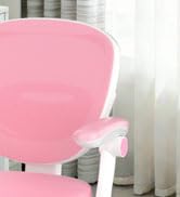 Adjustable Kids Desk Chair, Ergonomic Children Study Computer Chair with Footrest &amp; Flip-up Armre...