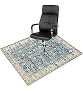 Anidaroel Home Office Chair Mat for Hardwood Floor, 48"x60" Office Chair Rug Protector for Rollin...