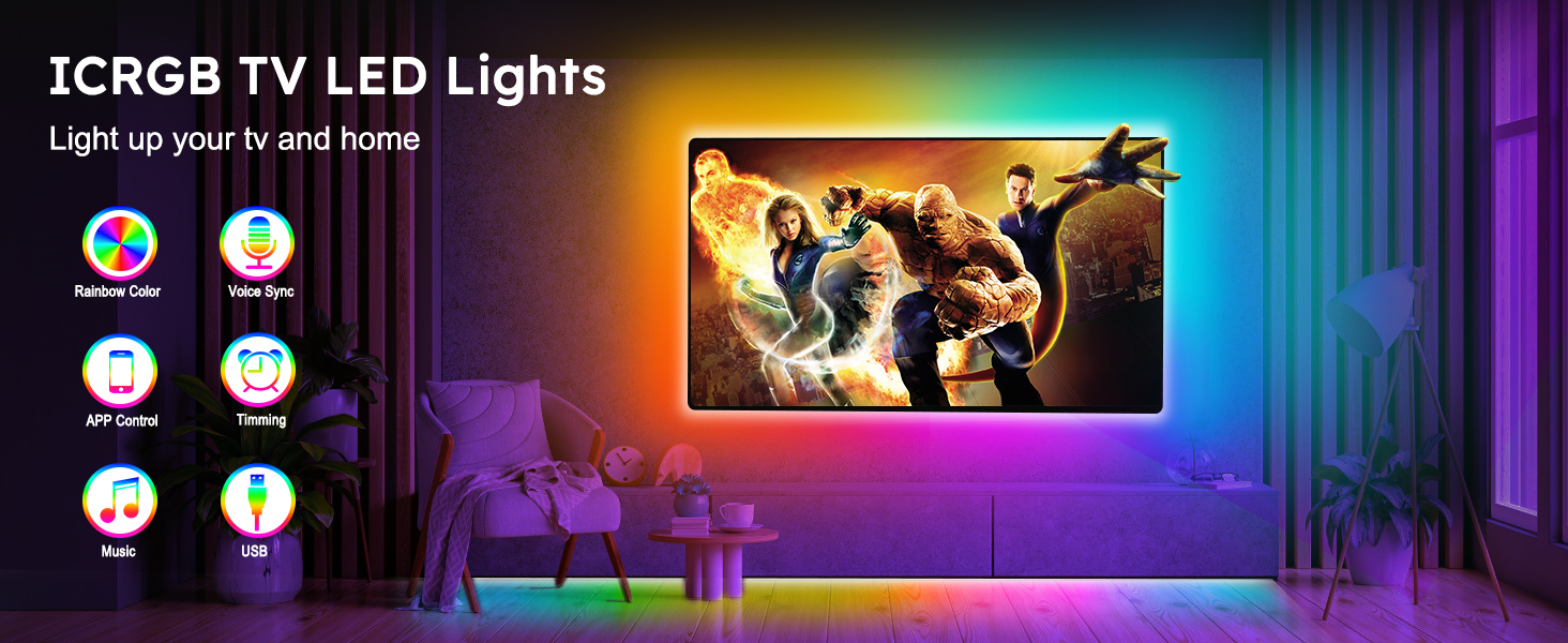 IC RGB LED LIGHTS FOR TV