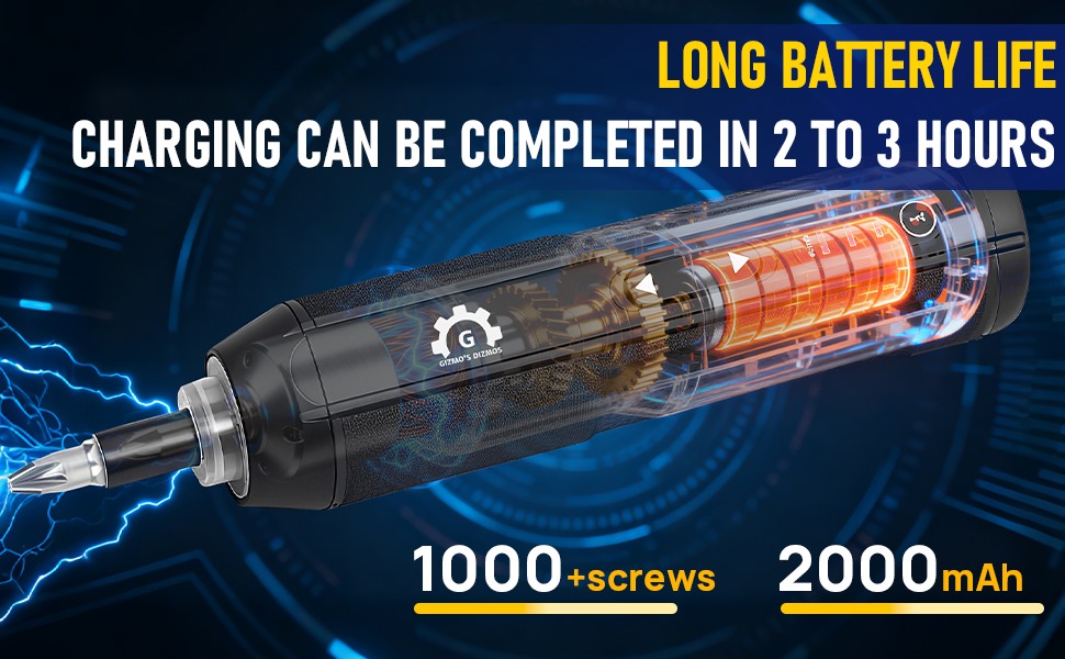Gizmo&amp;#39;s Dizmos torque screwdriver for gunsmithing have 2000 Mah bettery