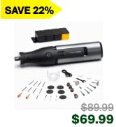 HOTO 12V Cordless Rotary Tool Kit, 35000 RPM Powerful Brushless Motor, Variable Speed, 3000mAh &amp; ...