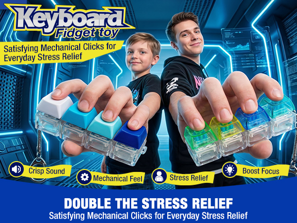 Keyboard fidget toy