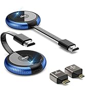 Wireless HDMI Transmitter and Receiver 4K, TIMBOOTECH Streaming Media Video/Audio HDMI Wireless E...