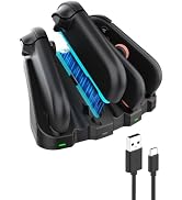 HolyFort Charging Dock for Nintendo Switch 2 JoyCon, Magnetic Fast Charger Station for 4 Joy-Cons...