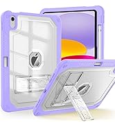 ZoneFoker Case for iPad 10th Generation 10.9 inch 2022, Heavy Duty Shockproof Rugged Protective w...