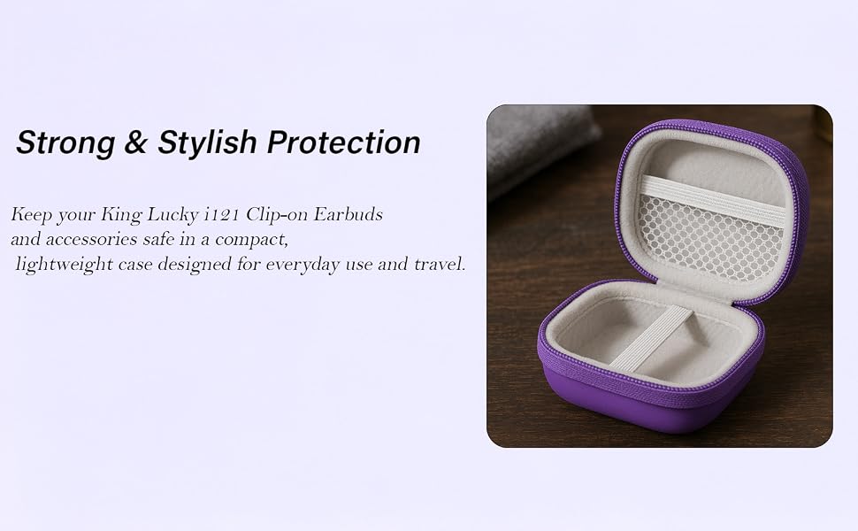 Case for King Lucky i121 Clip on Earbuds