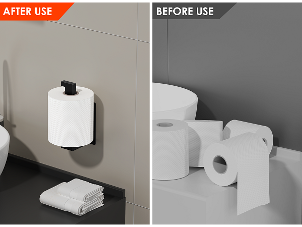 organize toilet rolls, tidy up bathroom, toilet, washroom, RV, bedroom, kitchen, and office etc...