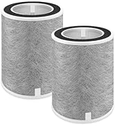 BUXEBUX 2-Pack HP201 Replacement Filter for Shark Air Purifier Filter #HE2FKBAS, HE2FKBASMB, for ...