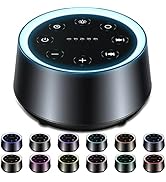 EasyHome Sleep Sound Machine White Noise Machines with 30 Soothing Sounds 12 Adjustable Night Lig...
