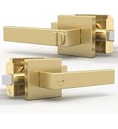 Mega Handles Privacy Door Knob with Lock - Door Handle for Bedrooms &amp; Bathroom, Interior Door Lev...