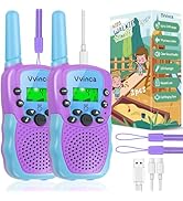 Toys for Ages 5-7, Rechargeable Walkie Talkies for Kids Long Range 22 Channel 2 Way Kid Walkie Ta...
