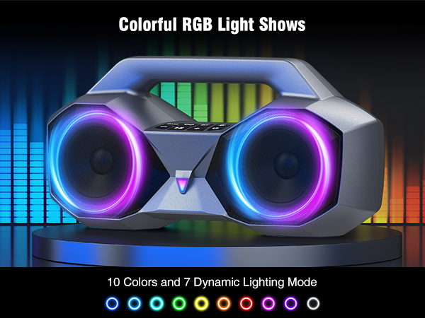 wireless speaker with cool lights