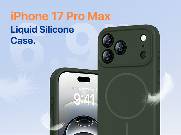iPhone 17 Pro Max Case Silicone Magnetic