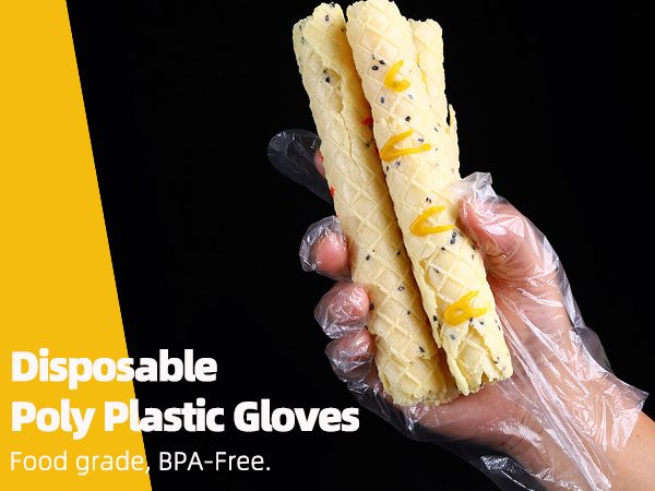 Disposable Poly Plastic Gloves