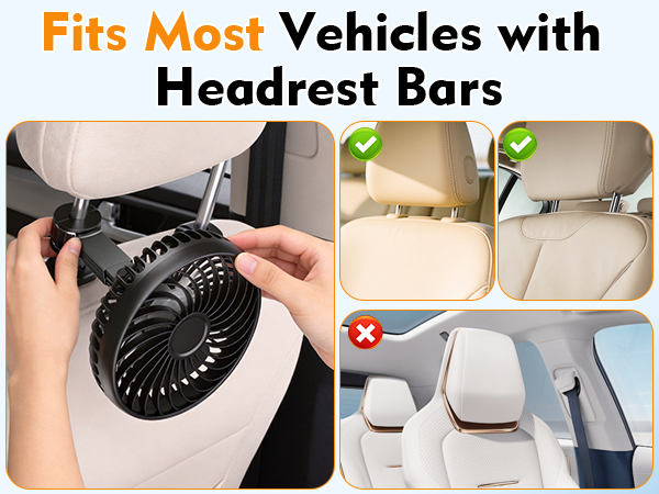 backseat car fan usb