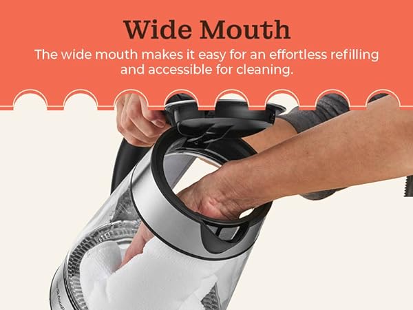 wide mouth easy clean