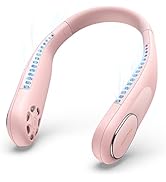 SWEETFULL Portable Neck Fan, Personal Fan Bladeless Fan 4000mAh Hands-Free USB Rechargeable Batte...