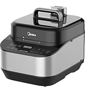 Midea Electric Pressure Cooker, Inclined Panel, 8-in-1 Olla de Presion, Multi-Functional Prog...