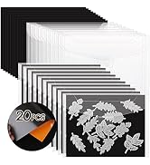20 PCS Stamp and Die Storage Bag and Rubber Magnetic Sheets,die Storage Set for Storage Die Cutti...