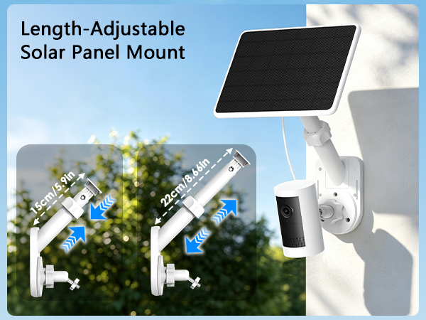 adjustable length ring solar panel mount