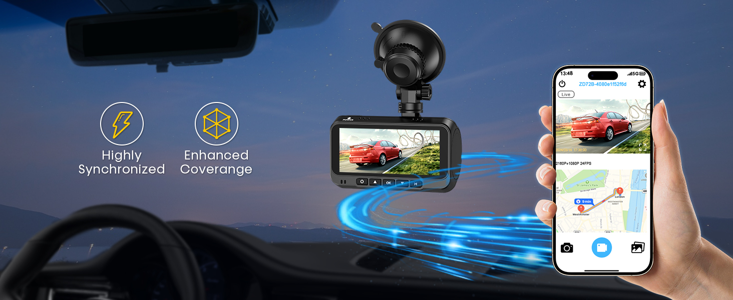 dash cam front and rear