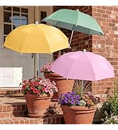 Cokhurs Plant Umbrellas with Adjustable Angle, 23.6 Inch Tall 40" Canopy Adjustable Height Sun Sh...