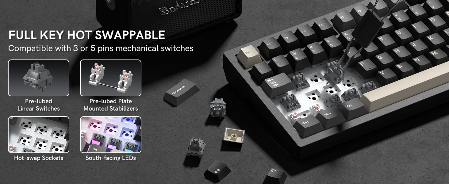 FULL KEY HOT SWAPPABLE