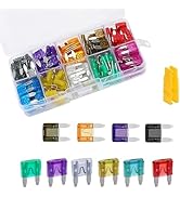 Bawkars 120 PCS Mini Fuse Kit, Car Fuses Assortment Automotive Kit, Mini Blade Fuses with Puller ...