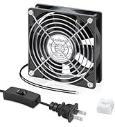 AmRunJe EC Cooling Fan 120mm x 25mm Small Brushless Axial Muffin Fan 110V 115V 120V 220V 240V Dua...