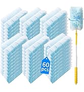 Senowi 60 Count 360° Heavy Duty Duster Refills Compatible with Swiffer,Large Size-Extra Thick Dis...