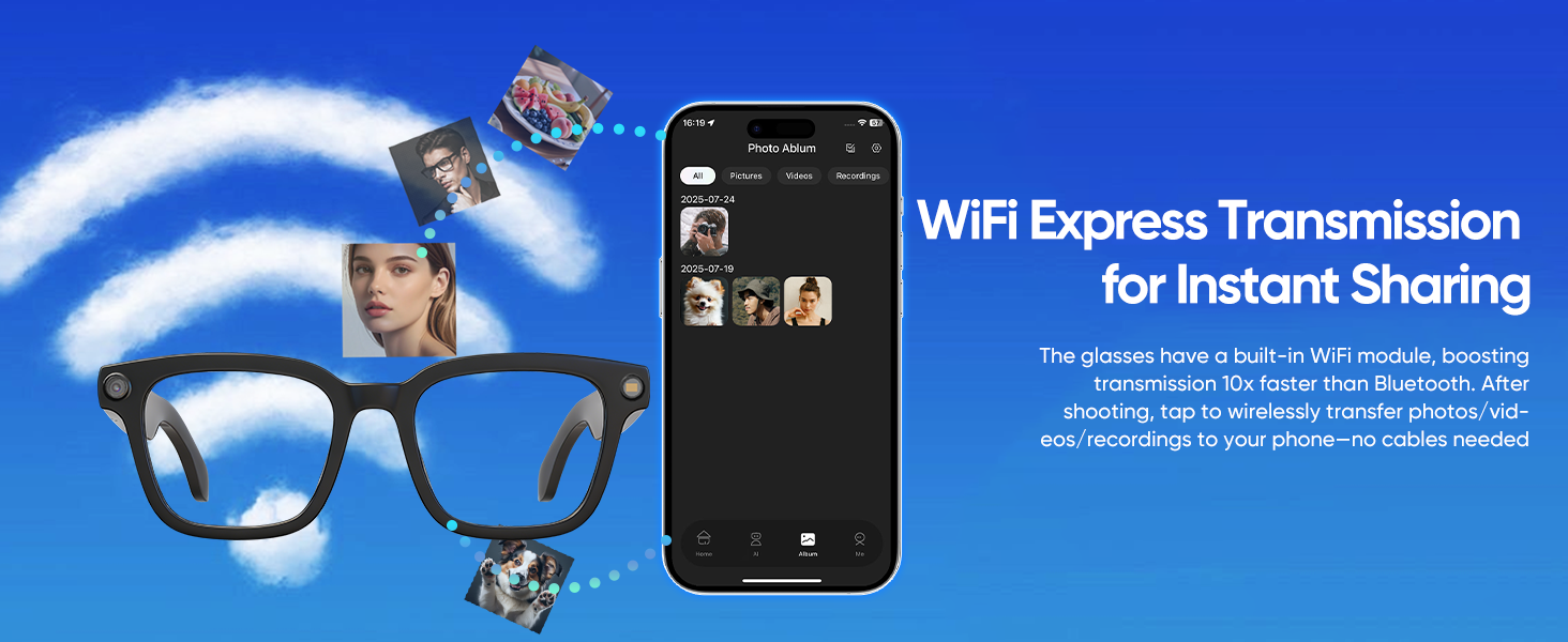 AI Smart Glasses with Camera