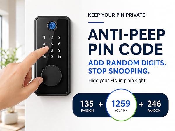 smart door lock with ip53