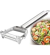 Vegetable Peeler, Julienne Peeler Multifunctional Serrated Slicer Stainless Steel Dual Blade 2 in...