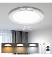 wowatt Battery Operated Ceiling Light Rechargeable Motion Sensor Lamp Indoor Wireless Shower Ligh...