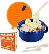 Microwave Ramen Bowl, Noodle Bowl, Portable Ramen Cooker, Instant Ramen Noodle Bowls,Ramen Pot Mi...