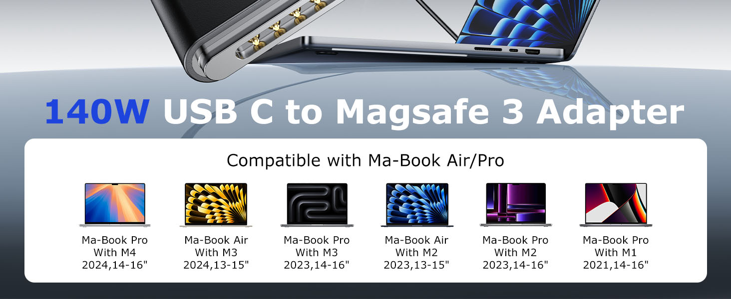 140W USB C to Magsafe 3 Adapter