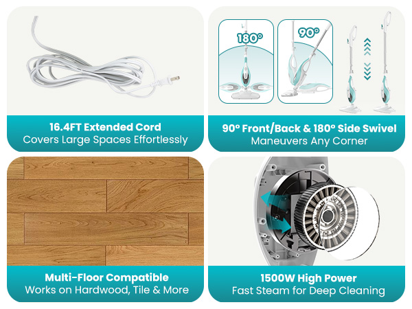 steam mops for floor cleaning