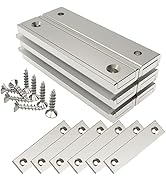 Magnetpro Rectangular Magnets 66 lbs Force 60 x 13.5 x 5 mm with Counterparts and Countersunk Hol...