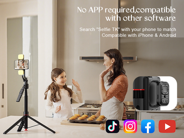 Phone Tripod with Light