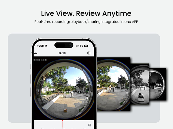 Never miss a moment with seamless live video, ensuring your doorstep is visible in real time.