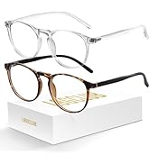 logclub Blue Light Glasses For Woman/Men Blue Light Blocking Glasses, Retro Round Anti Eyestrain ...