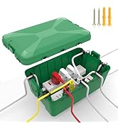 Large Outdoor Waterproof Electrical Box(12.6 x 8.3 x 5.2 inch), IP54 Weatherproof Extension Cord ...